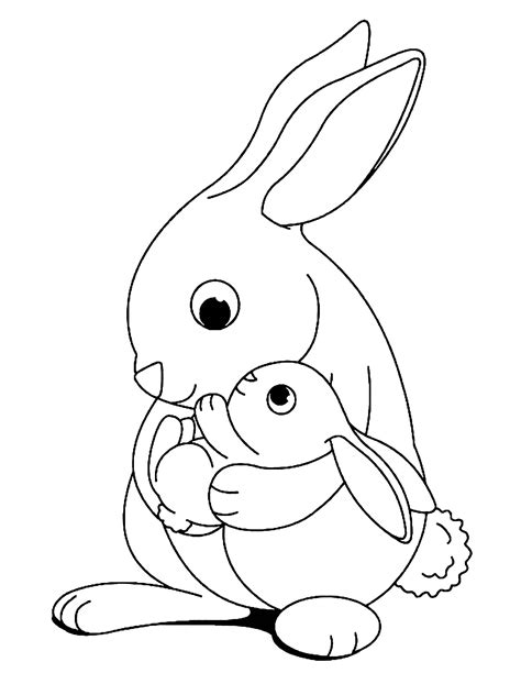 Bunny Coloring Page 3