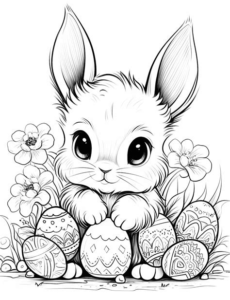 Bunny Coloring Page 8