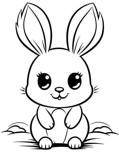 Bunny Coloring Pages for Preschoolers