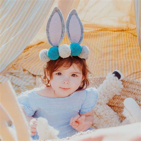 Bunny with Pom-Pom Ears Template