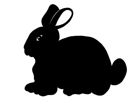 Bunny Silhouette Printable Art Templates