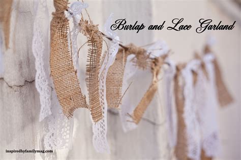 Burlap and Lace Garland