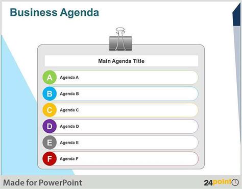 Business Agenda Template