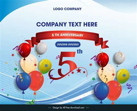 Business Anniversary Templates Image 3