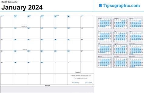 Business Printable Calendar