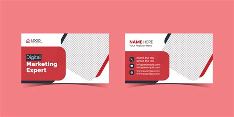 A business card with a marketing message