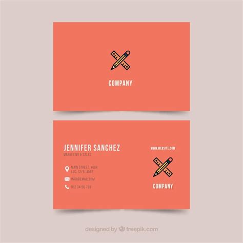 Business Card Template Illustrator