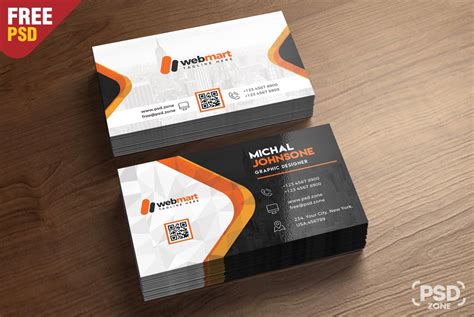 Business Card Template PSD Design and Download