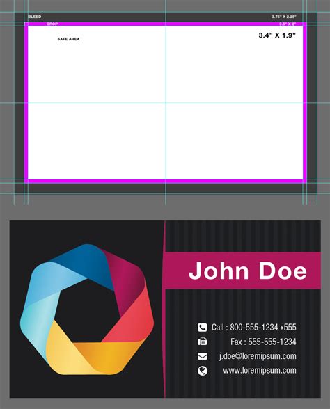 Business Card Template Psd With Bleed 2