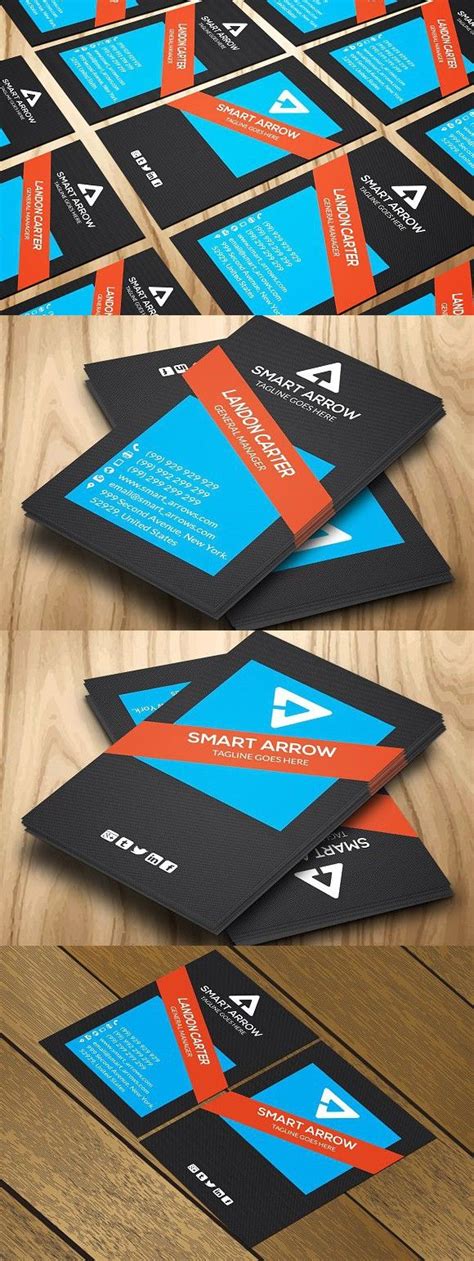 Business Card Template with Color Scheme