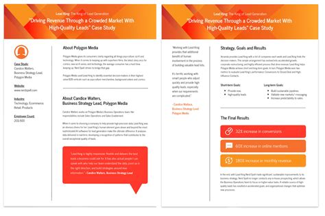 Business case study template