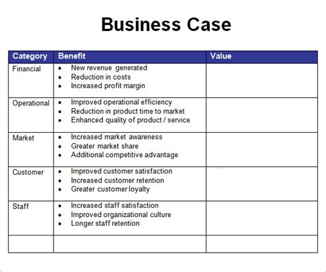 Business Case Template Image 6