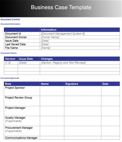 Business Case Template Image 8