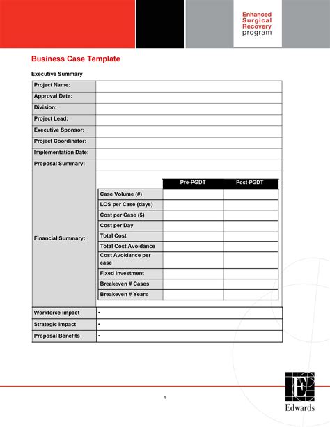 Business Case Template