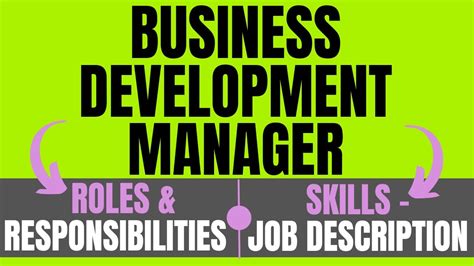 Business Development Manager Career