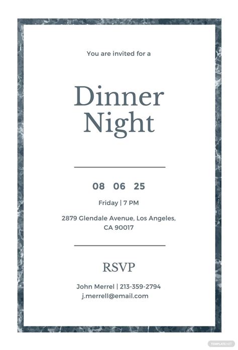 business dinner invitation wording examples