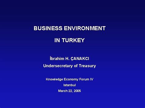 Business Environment in Turkey