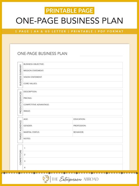 Business Idea Template 1