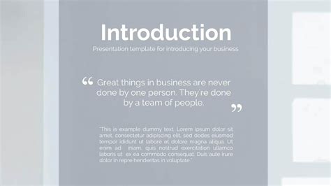 Example of a business introduction template 1