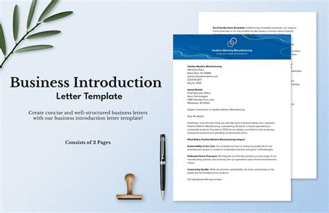 Example of a business introduction template 9