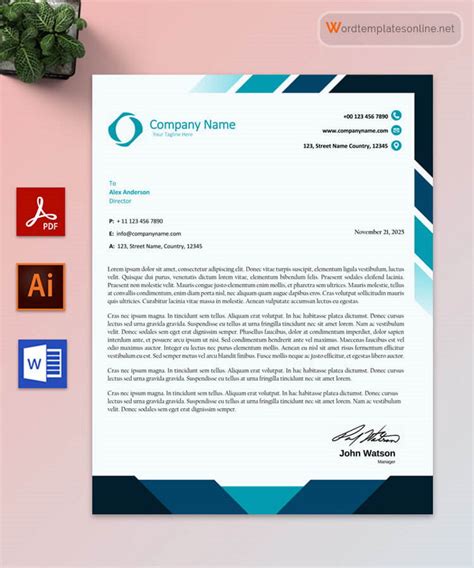 Business Letterhead Templates for Word