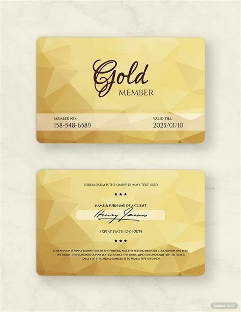 Business Membership Card Template