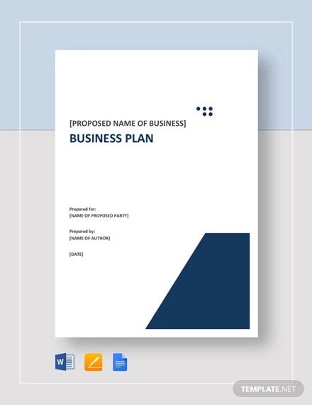 Business Plan Template for Mac Sample