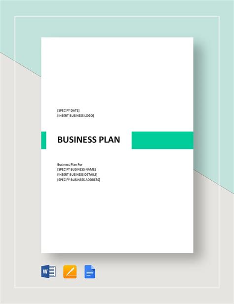 Business Plan Template Word