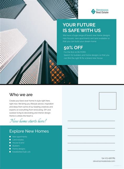 Business postcard template design