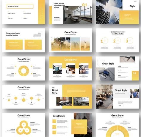 Business PowerPoint Template Design Examples