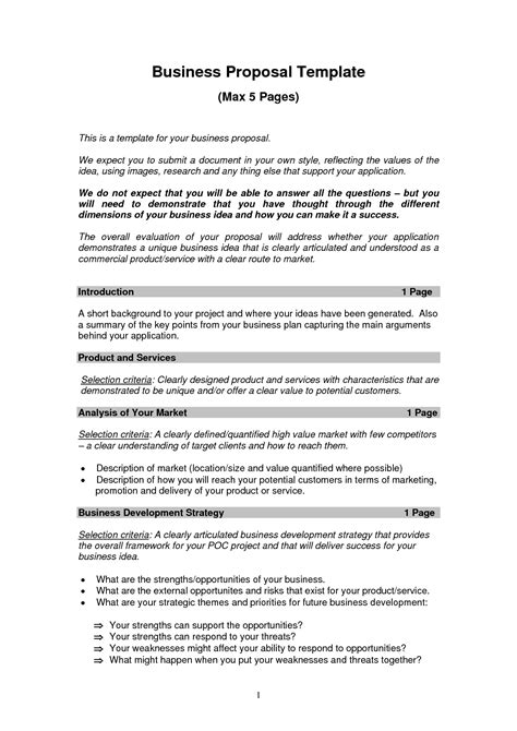 Business Proposal Template 1