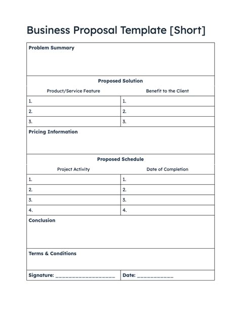 Business Research Proposal Template