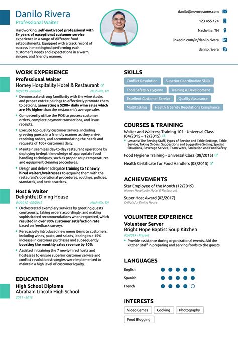 Business Resume Template Example 10