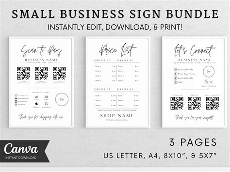 Practical Applications of Business Sign Templates