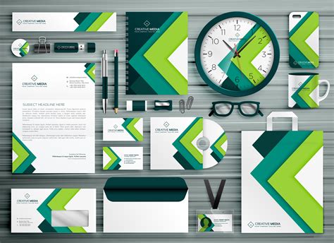 A screenshot of business stationery templates