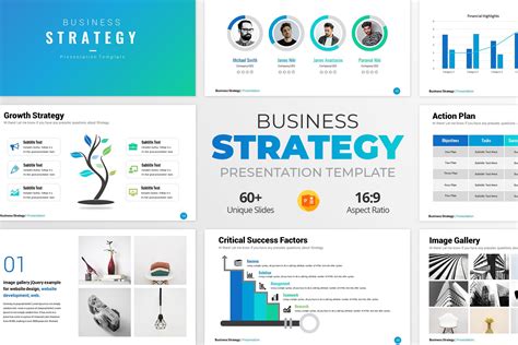 Business Strategy PowerPoint Template Examples