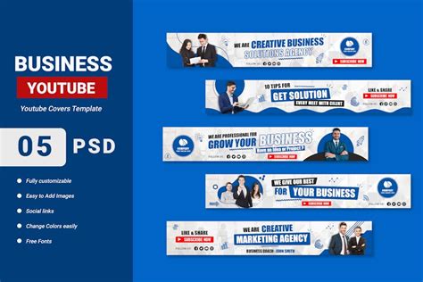 Business YouTube banner template