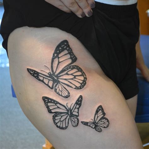 Butterfly cluster tattoo design