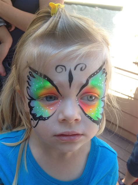 Butterfly face paint design