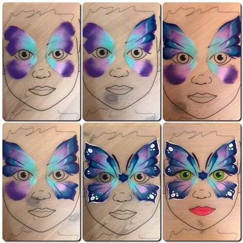 Butterfly Face Paint Stencil