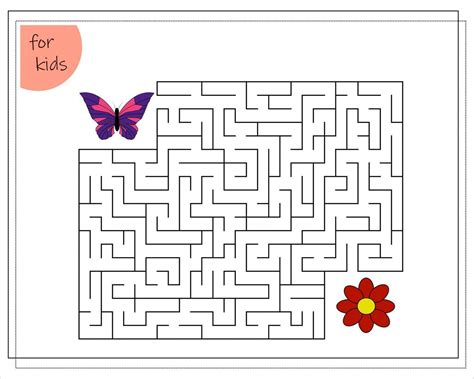 Butterfly Maze for Kids