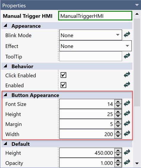 Button Properties