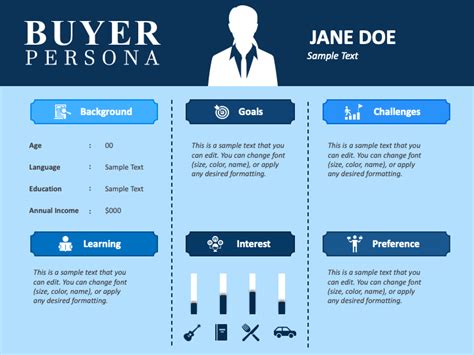 Buyer Persona Template PowerPoint Design