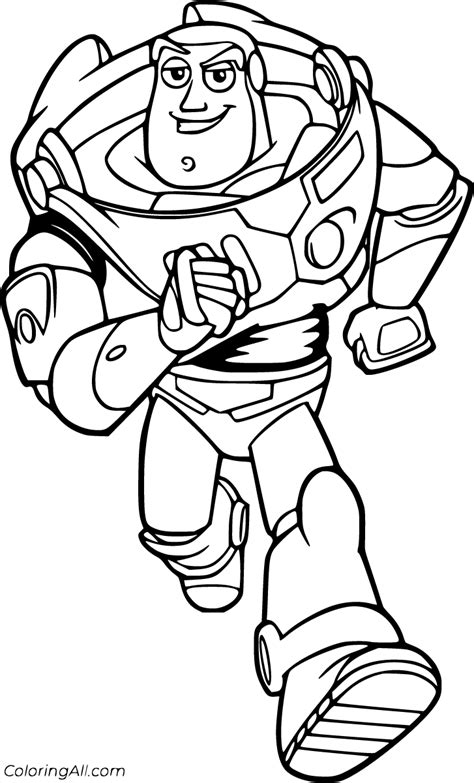 Buzz Lightyear Action Coloring