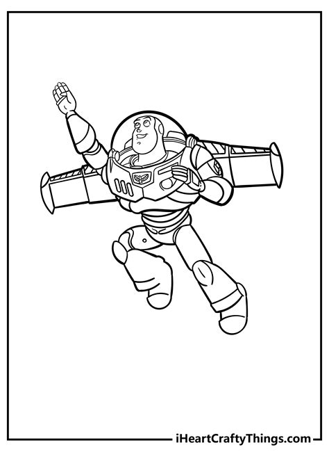 Buzz Lightyear and Star Command Coloring Page