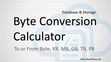 Bytes to Gigabytes Conversion Calculator