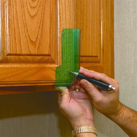 Cabinet handle template