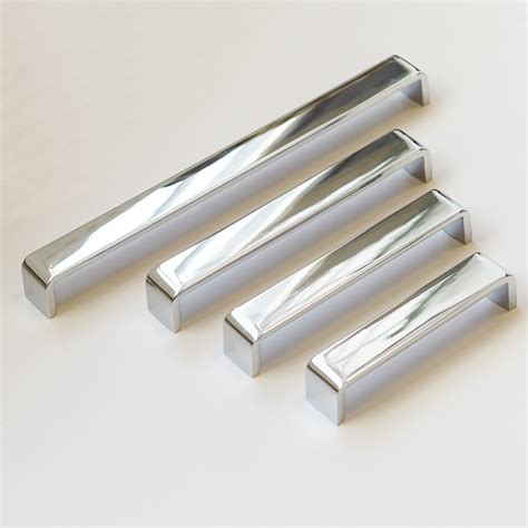 Chrome cabinet handles