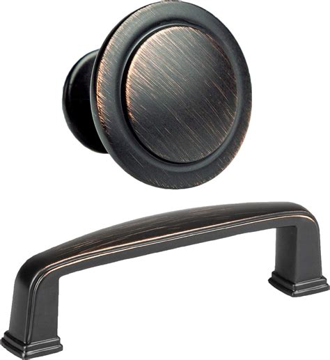 Oil-rubbed bronze cabinet handles