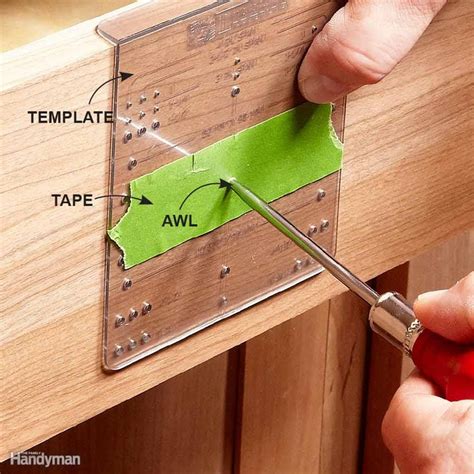 Cabinet Hardware Template Tips